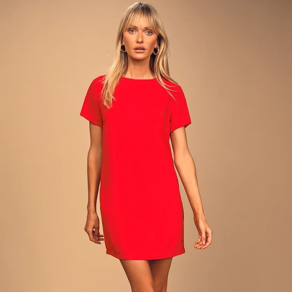 Lulus Dresses & Skirts - Lulus Red Shift Dress